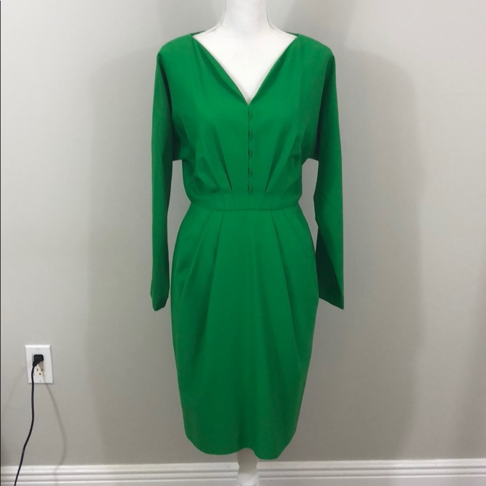 Vintage Green Midi Dress